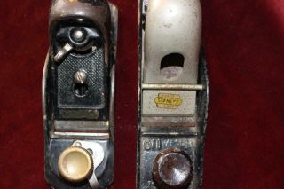 Vintage Stanley Low Angle Block Planes 110 & One W/Adjustable Plate 3