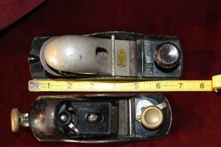 Vintage Stanley Low Angle Block Planes 110 & One W/Adjustable Plate 5