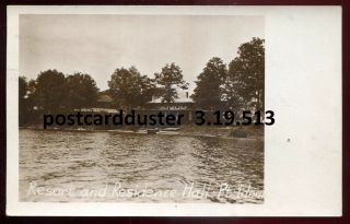 513 - Point Ideal Ontario 1920 Muskoka Lake Of Bays Resort.  Real Photo Postcard