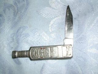 NON XLL Vintage Advertising Pocket Knife Bottle Shape Joseph Allen & Sons 5