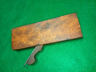 Antique Early Woodworking 1/4 Molding Plane Tool CASEY KITCHEL & SON Auburn,  NY 2