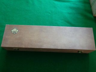 Old Puma Wooden Box Waidblatt Knife Set 30 - 1822 - Box Only