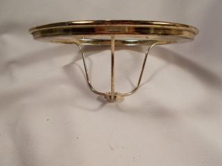 Vintage Brass Electric Under The Socket 7 Inch Shade Ring/gas Burner C1900