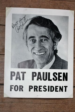 Vintage Pat Paulsen For President Poster