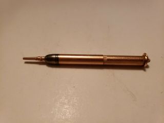 Winchester Store 14 Kt.  Gf Fairchild Bullet Pen / Pencil Patd Sept 23 1879