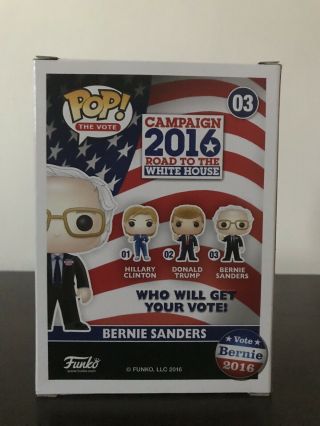 Funko Pop Bernie Sanders 2016 Campaign PoP 2