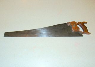 Vintage Disston No.  D8 Crosscut Panel Hand Saw 24 " - 10 Ppi - Inv109