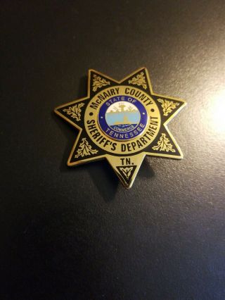 Mcnairy County Sheriff ' s Department Badge Tennessee State Of Commerce 2