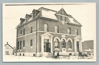 Post Office Yorkton Saskatchewan Rppc Rare Antique Photo Postcard 1910s