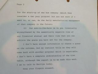 DELOREAN Motor Docs about LUCAS / STAR WARS and 1982 JZD Remarks 8