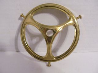 Victorian Style Polished Brass 4 " Gas/oil Shade Holder