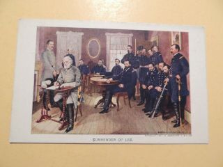 Surrender Of Lee Civil War Jamestown Exposition Souvenir Vintage Postcard 1907