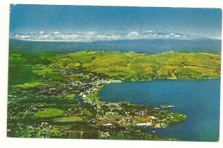 Postcard Hi Aerial View Of The City Of Hilo Hawaii Vintage