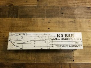Ka - Bar Fighting Knife Usmc Operation Iraqi Freedom,  Steel,  W/ Sheath,  W/ Box