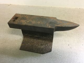 Small Vintage Homemade Railroad Track Farrier Anvil - 8 " Top - 6.  4 Lbs