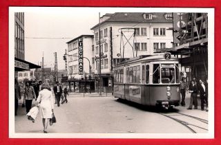 German Tram Photo - Straßenbahn Reutlingen 60 - Esslinger Gt4 - Pfullingen 1974