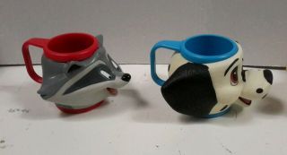 102 DALMATIONS Disney PVC/Rubber Mug Set of 4 - S&H (MUGS - 17 - FW) 3