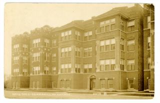 Chicago Il - Merrill Avenue Apratments - South Shore Section - Rppc Postcard