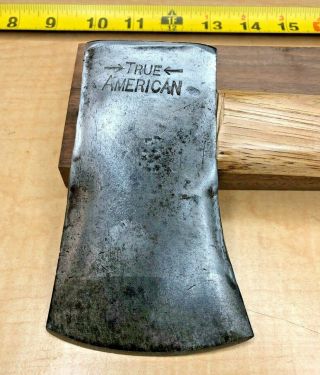 Vintage Axe Head True American 2 Lbs Mann Edge Tool Co Lewistown Pa.  Usa Stamp