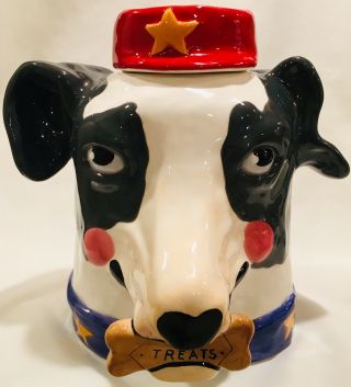 Department 56 Dog Treats 11 Inch Sculpted Cookie Jar By Sharon Bloom