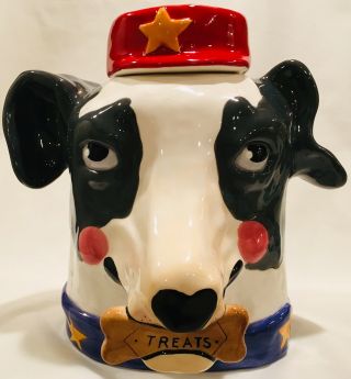Department 56 Dog Treats 11 Inch Sculpted Cookie Jar by Sharon Bloom 2