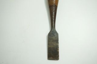 ANTIQUE WOOD CHISEL MARKED STANLEY WITH OLD PATENT INFO 1 