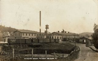 Orleans,  Vt Rppc Railroad Sidings At Piano Sounding Board Factory 1915