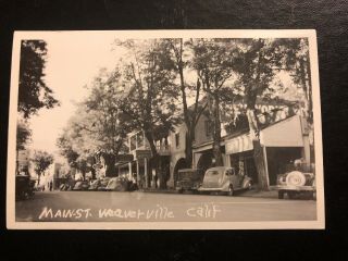 Photo Postcard - - California - - Weaverville - - Main Street - - Hotel - - Rexall Drug Sign