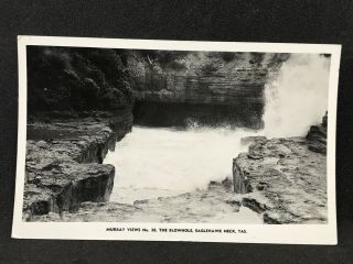 Vintage Real Photo Postcard The Blowhole,  Eaglehawk Neck,  Tas Murray Views No 38