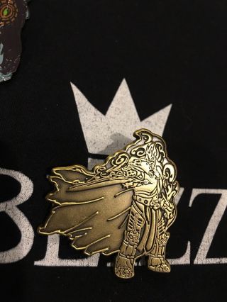 Arthas Blizzard Collectible Blizzcon 2014 Series 1 Gold Pin World Of Warcraft 