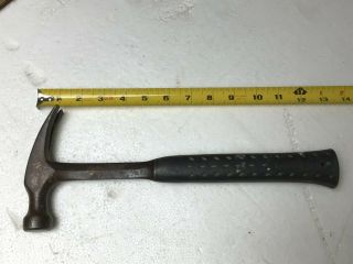 Vintage Estwing E3 - 16s Straight Claw Hammer Blue Nylon Grip Usa