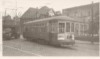 9d638 Rp 1950s Johnstown Traction Co Street Car 356 Franklin Sign