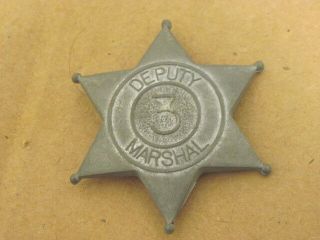Old Vintage Deputy Us Marshal 6 Point Star Badge Midgetoy 3