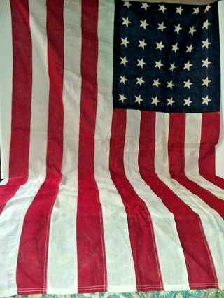 Vintage U.  S.  Flag 48 Star Flag By Valley Forge Flag Co.  3 X 5 Pioneer Grade