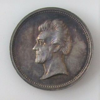 George Washington Andrew Jackson Vintage Silver Medalet Coin Token Medallion