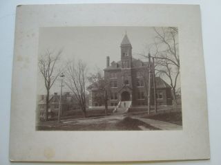 Early 1900s Cabinet Card,  Court House,  Ellsworth,  Maine