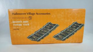 Dept 56 Halloween Village Accessories Haunted Rails Straight Track