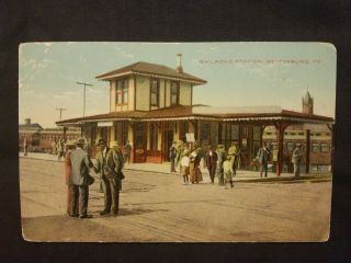 Railroad Station Gettysburg,  Pa.  Postcard