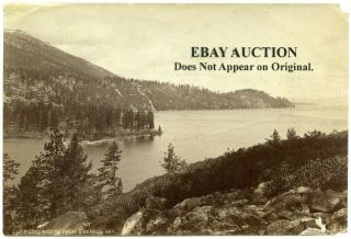Emerald Bay,  Lake Tahoe,  Ca,  Historic 19th Century Photo