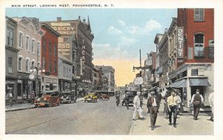 Poughkeepsie York Main Street West Theatre Dentist Hosiery Toughs 1920s