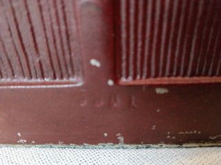 Antique Set of 2 Cast Iron Painted Bookends Gentleman (Franklin?) in Library 6
