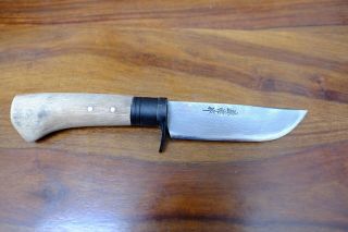 Kanetsune Fixed Blade Knife Sazanami Bokashi Made In Japan