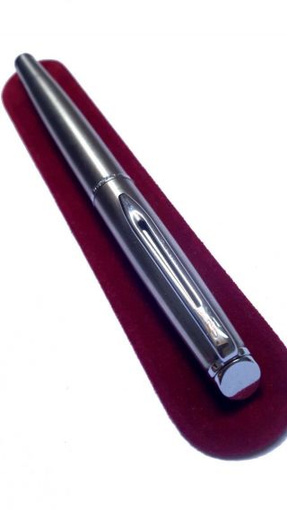 Waterman Hémisphère Rollerball Pen De Luxe Steel Brushed Made In France