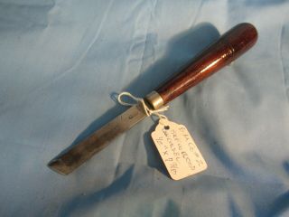 Rare B M & Co No 2 Skew 1/2 Inch Wood Carving Chisel Antique Vintage Old Tool