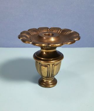 Vintage Brass Plated Light Lamp Column Part