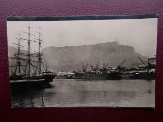 Table Bay Harbour Cape Town South Africa Vintage Rp C1910 Docks Sailing Ships