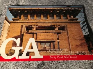 Ga Global Architecture 53 Frank Lloyd Wright Imperial Hotel Japanese Book