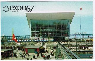 Quebec Postcard Montreal Expo 67 Pavilion Ussr Daytime