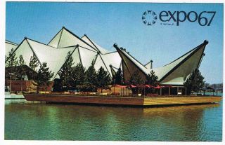 Quebec Postcard Montreal Expo 67 Pavilion Province Of Ontario