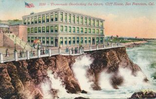 San Francisco Ca – Cliff House And Promenade Overlooking The Ocean